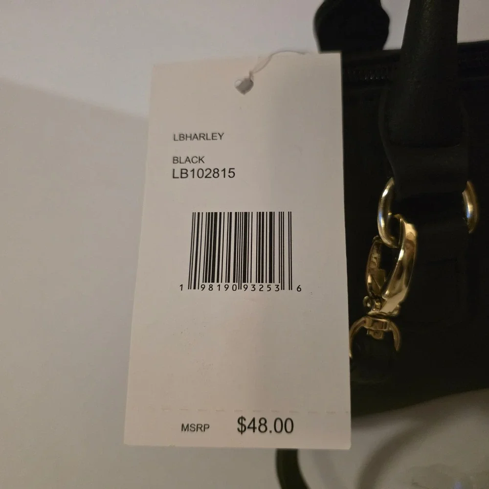 Luv Betsey by Betsey Johnson Harley Black Cat Mini Crossbody Barrel Bag LB102815
